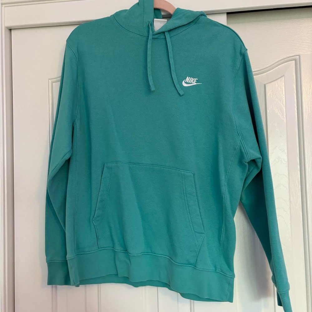 Teal Nike Hoodie, Blue Nike sweatshirt